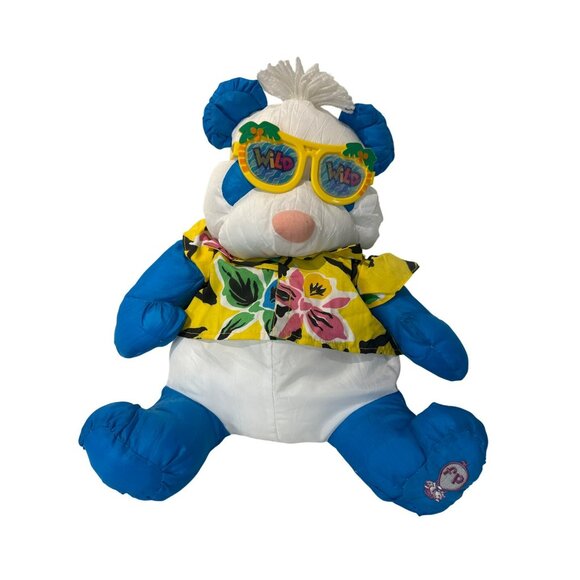 Fisher-Price Puffalumps Panda Wild Things Glasses Stuffed Plush Rare 1987 - Picture 1 of 6